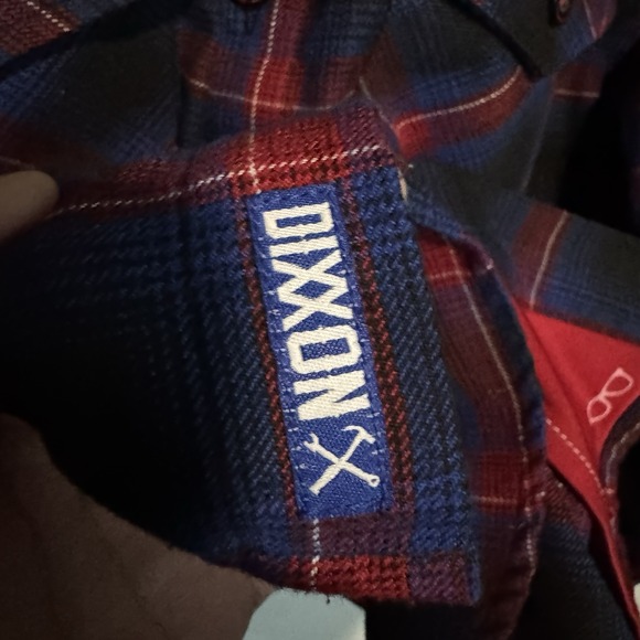 Dixxon Flannel Co Shirt Mens Small Blue Black Red Plaid Hometown Long Sleeve - Picture 5 of 9